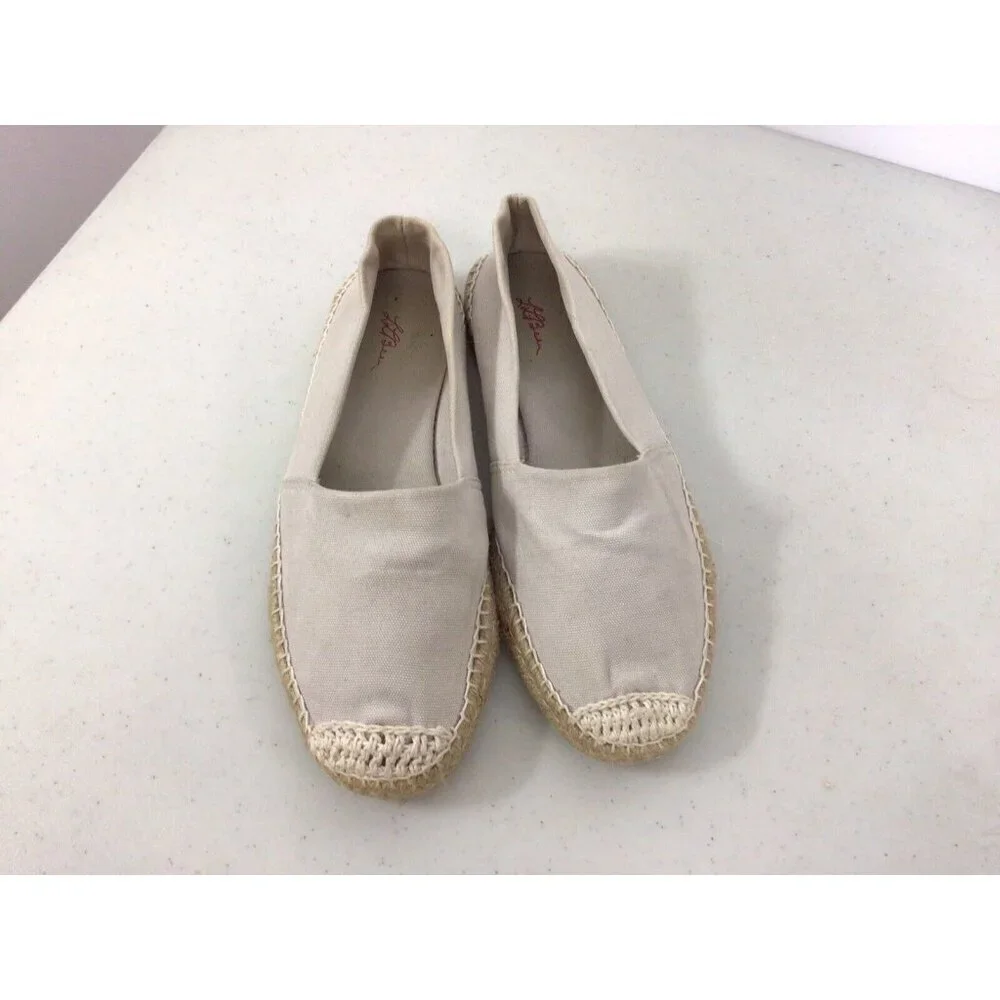 LL Bean Canvas Espadrille Shoes Womens 10